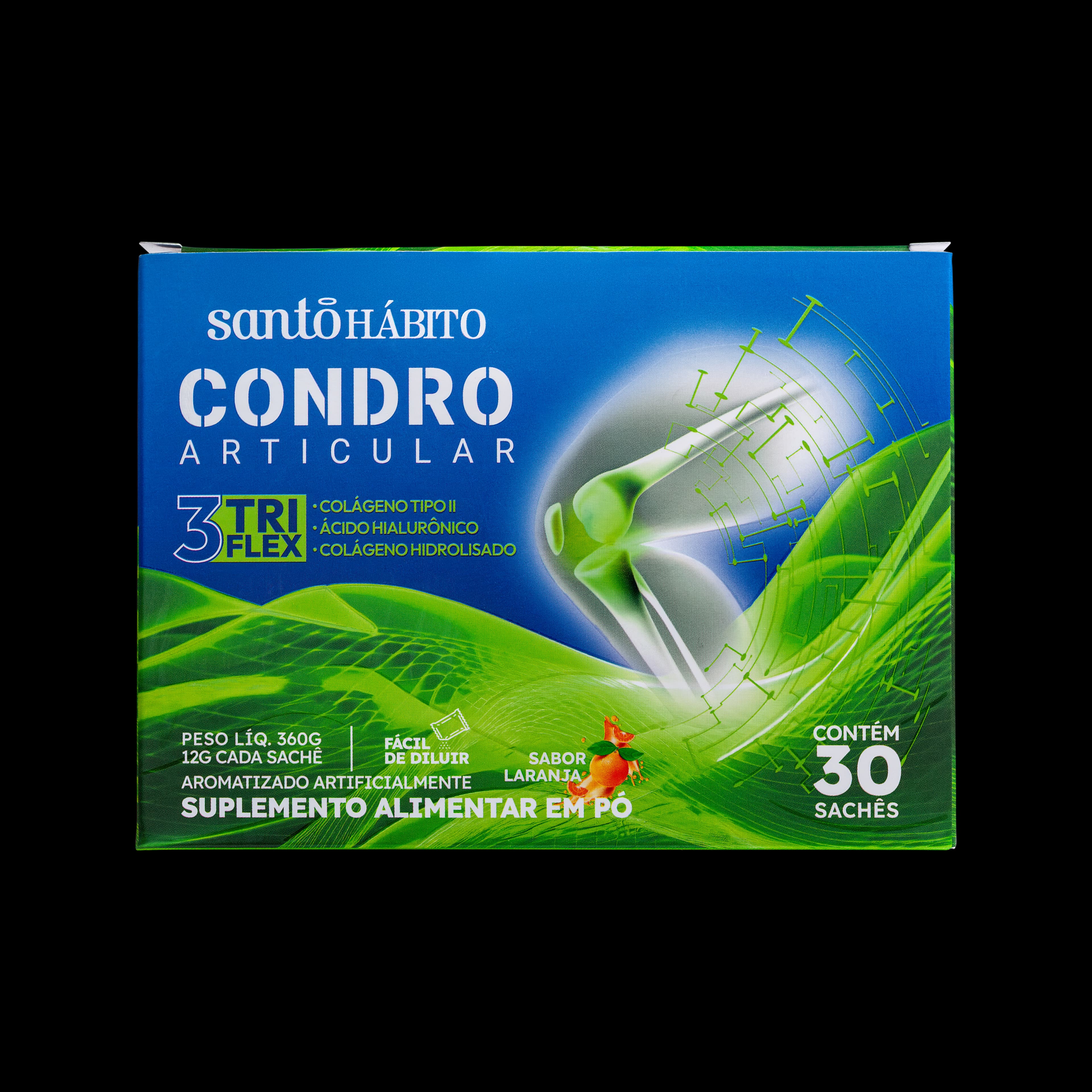 Suplemento Alimentar em Pó Condro Articular 3 Triflex Santo Hábito - 30 Sachês