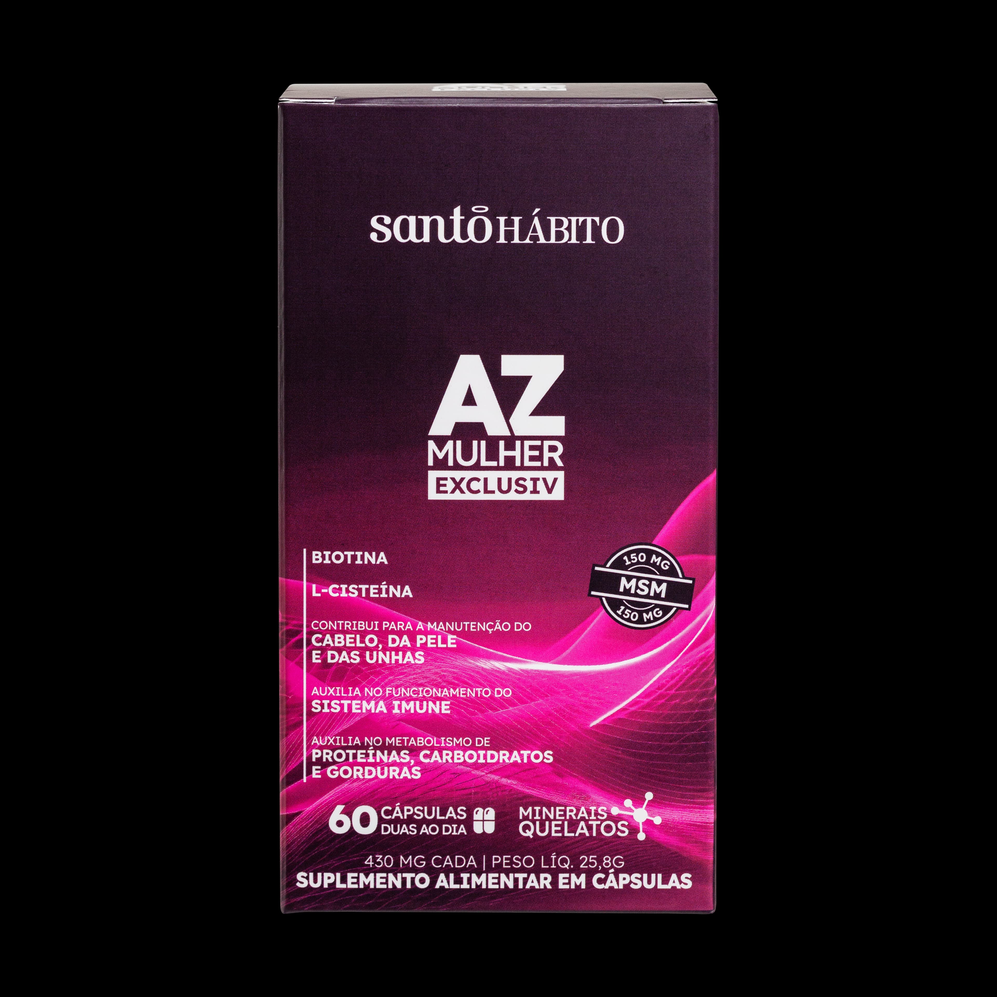 Suplemento Alimentar AZ Mulher Exclusiv Santo Hábito - 60 Cápsulas