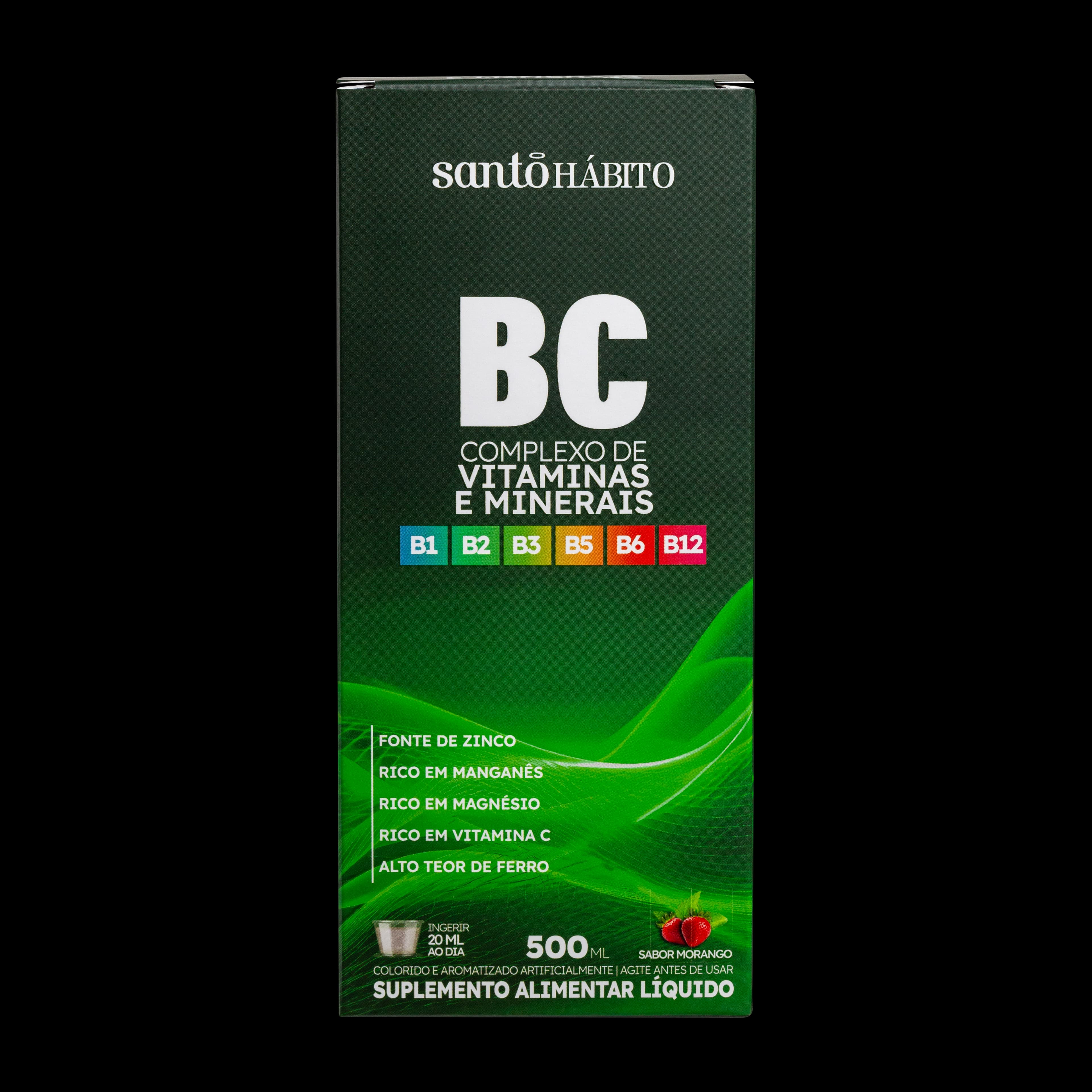 Suplemento Alimentar Líquido Complexo BC Santo Hábito 500ml
