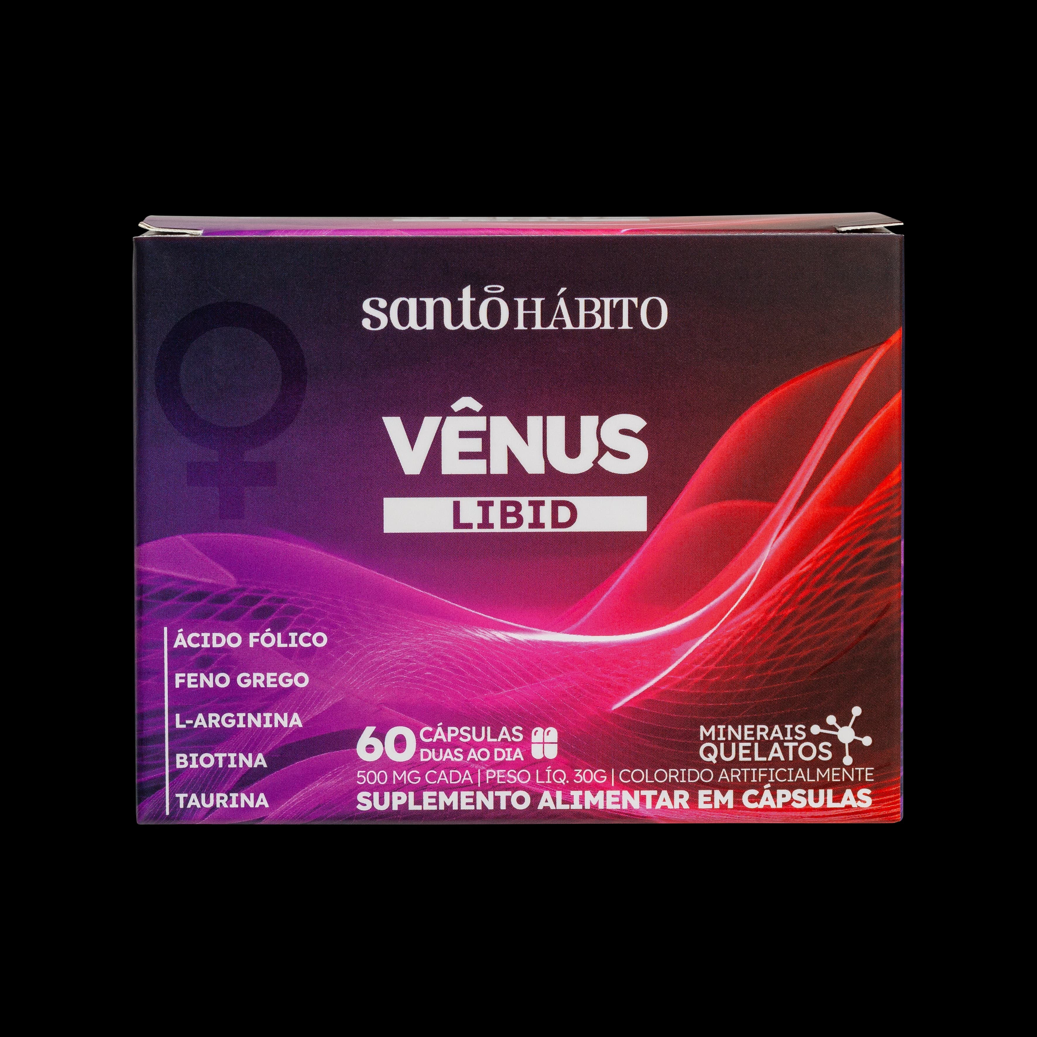 Suplemento Alimentar Vênus Libid Santo Hábito - 60 Cápsulas