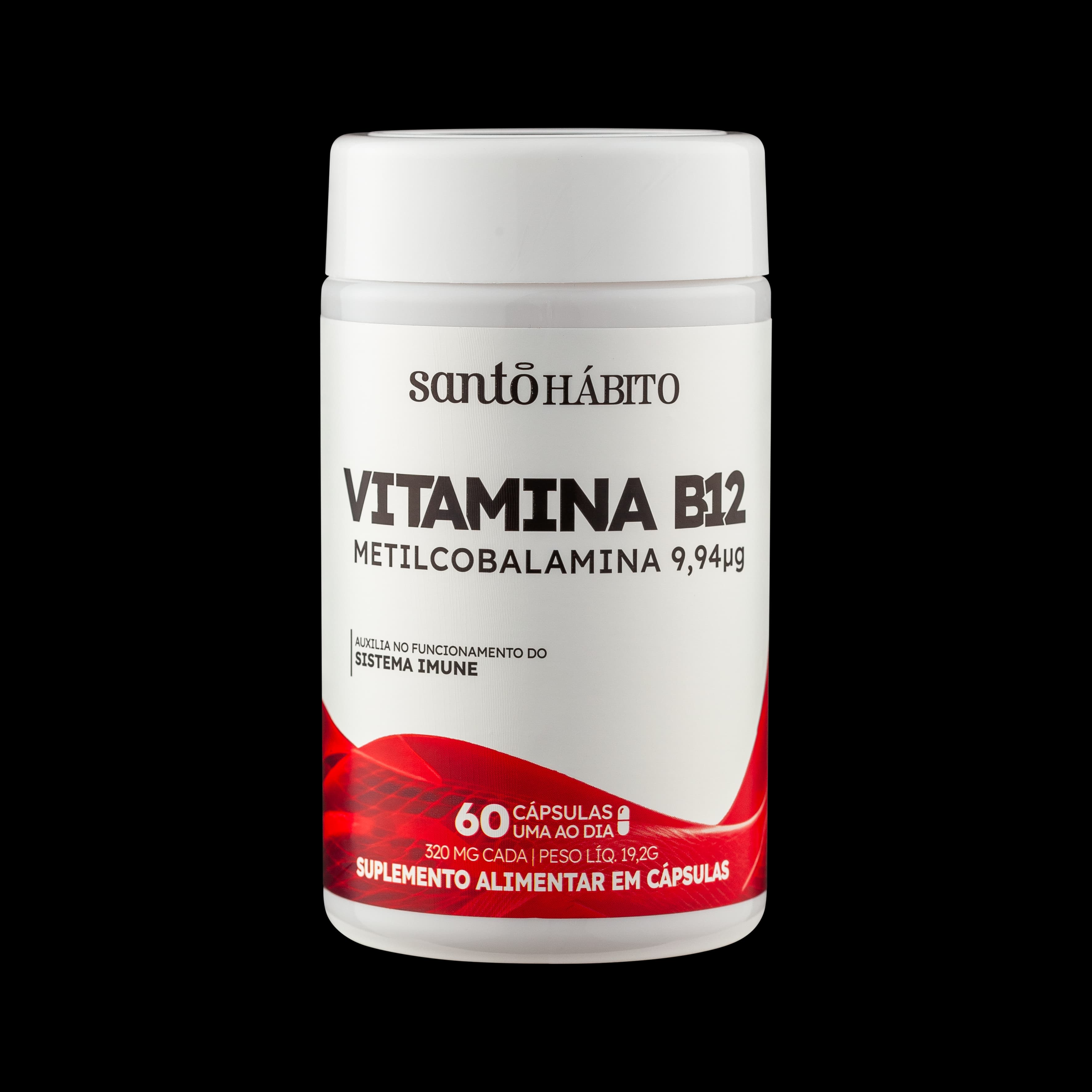 Suplemento Alimentar Vitamina B12 Santo Hábito - 60 Cápsulas